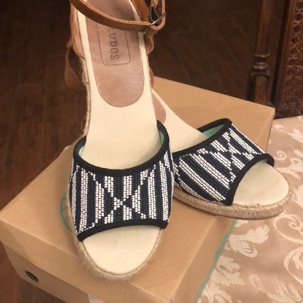 Soludos Navy Beaded Espadrilles - image 1